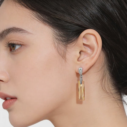 Golden Prism Drop Earrings
