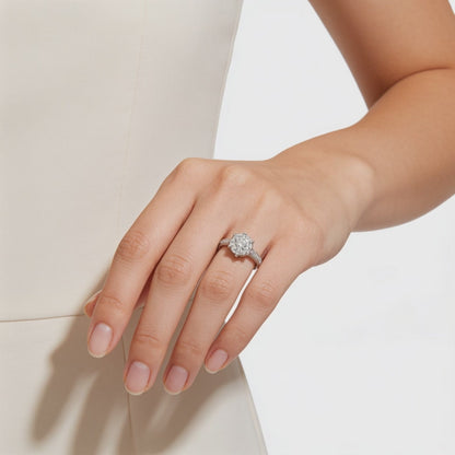 Classic Solitaire Spark Ring