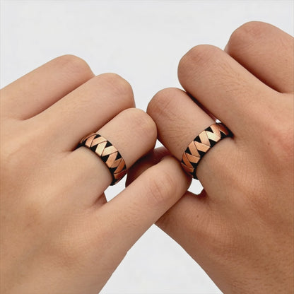 Royal Chevron Couple Bands