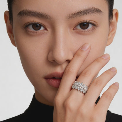 Elegant diamond eternity band
