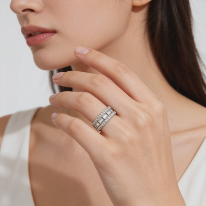 Royal Crystal Band Ring