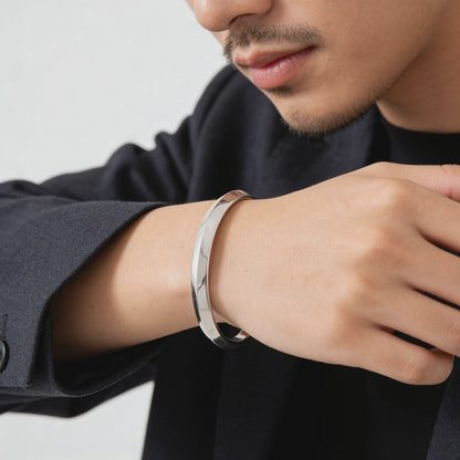 Sculpted Flow 925 sterling silver  Bracelet